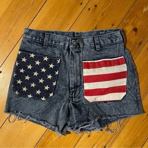 American flag cutoff shorts - reclaimed by Urban Outfitters